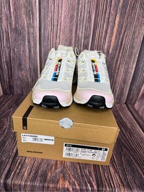 Salomon - XT-6 White / Almond Milk / Fairy Tale Sneakers - Limited Edition Color